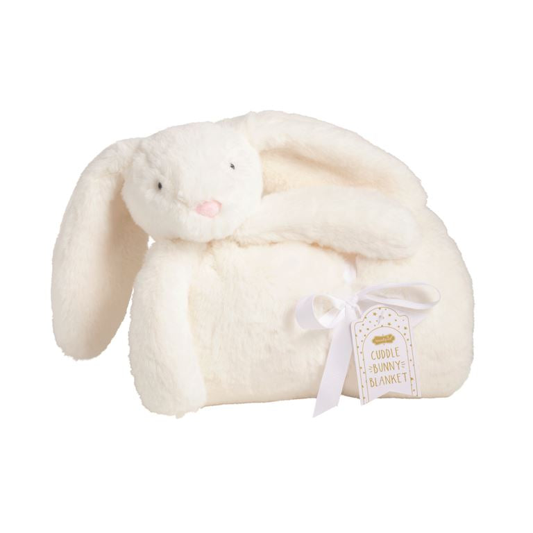 Ivory Bunny Cuddle Blanket