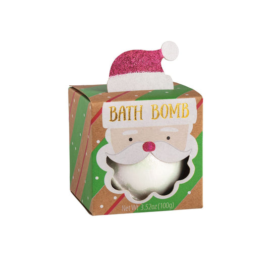 Red Surprise Bath Santa