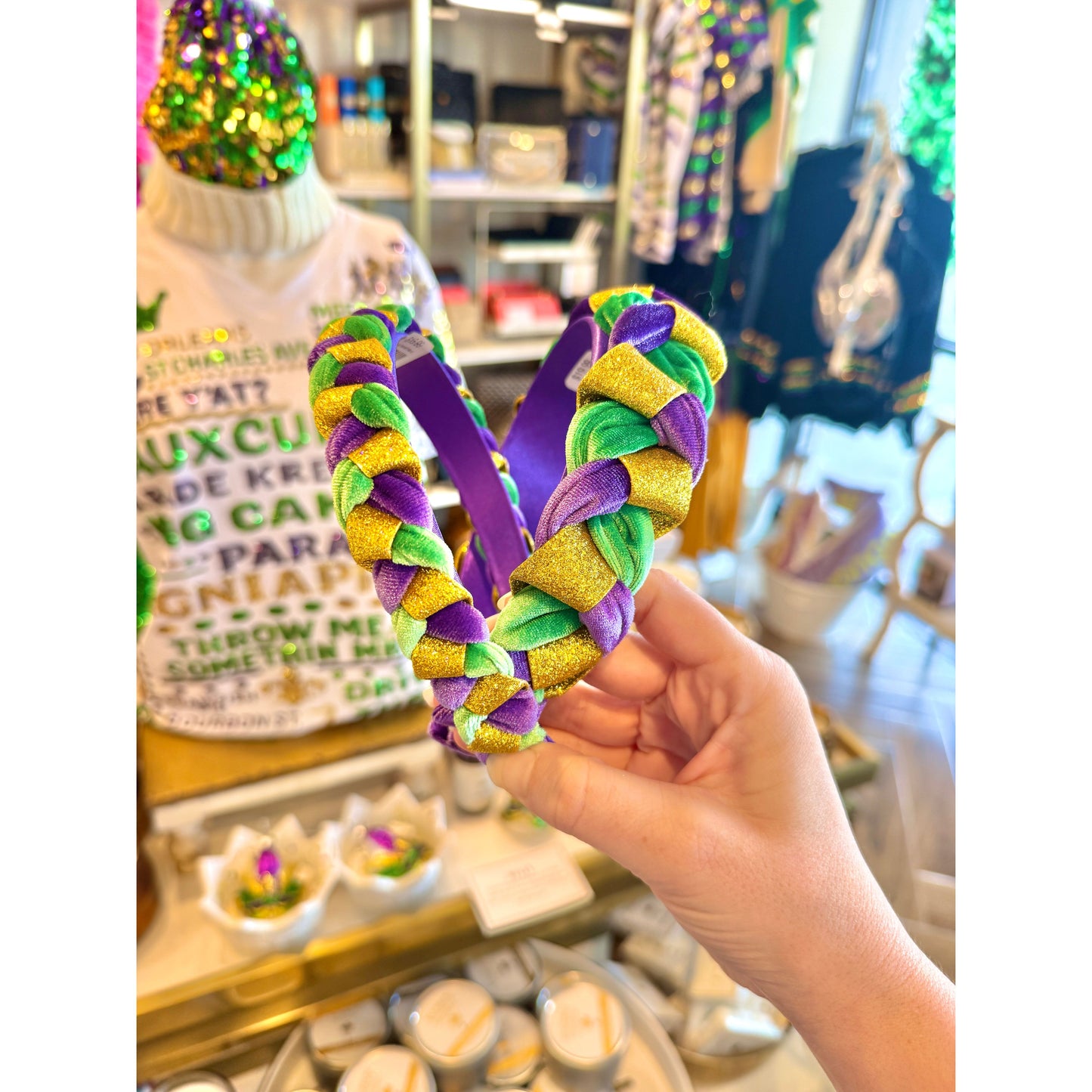 Big Velvet Mardi Headband