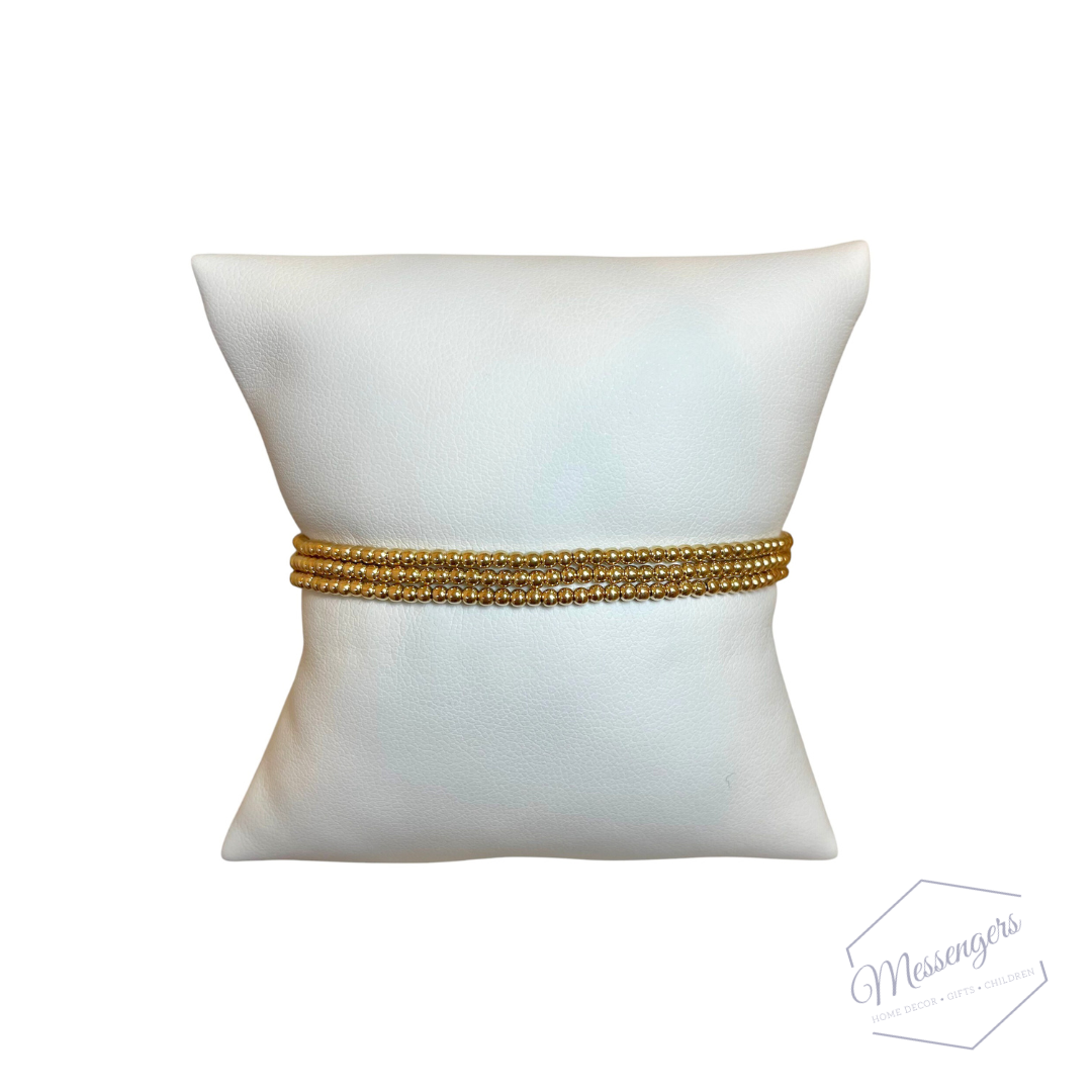 Classic Gold 2mm Bead Bracelet