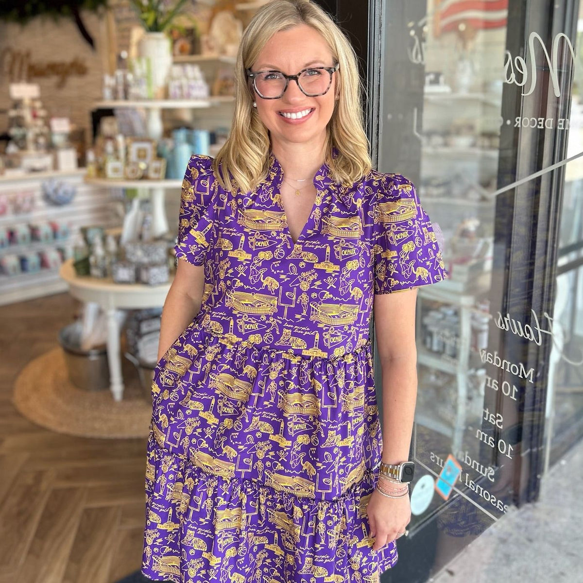 LSU Toile Dress: