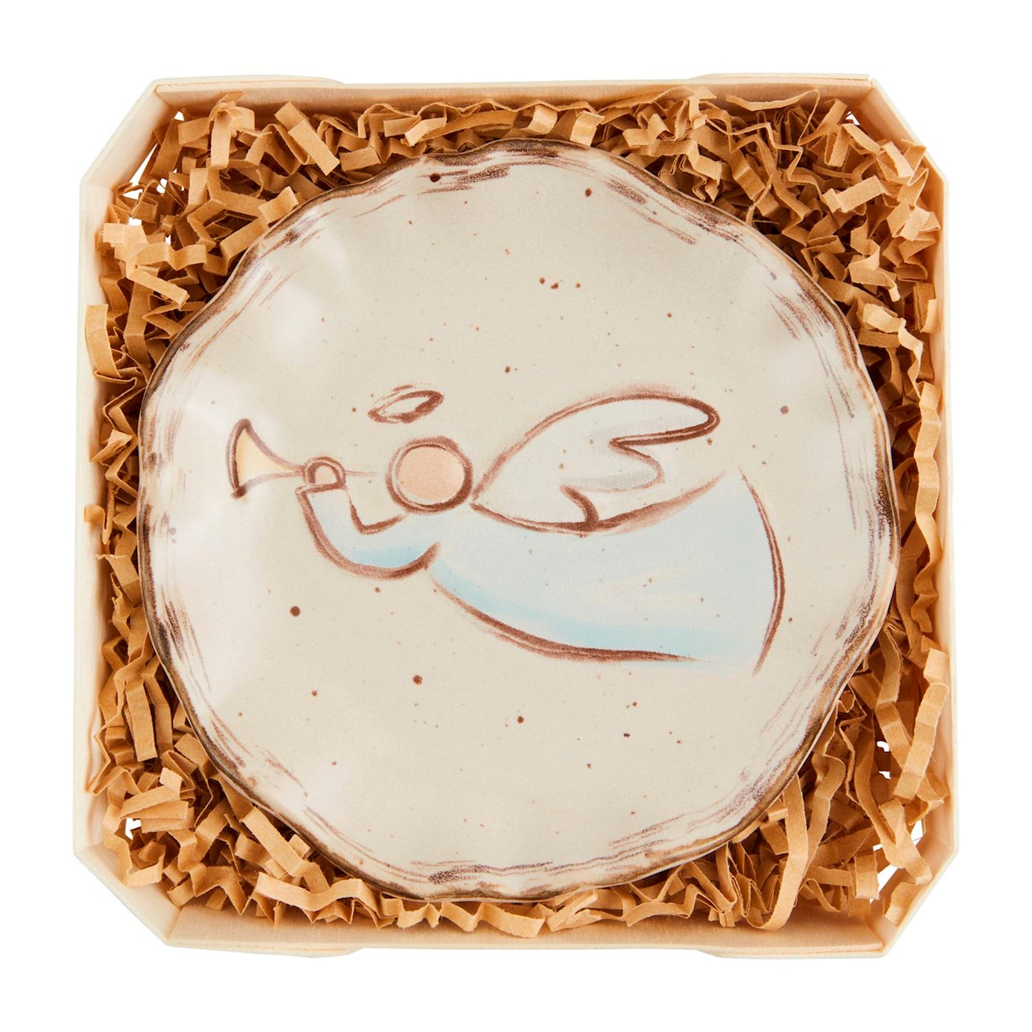 Angel Stoneware Dish