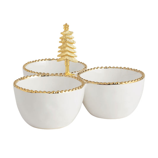 Beaded Tree Triple Dip Server