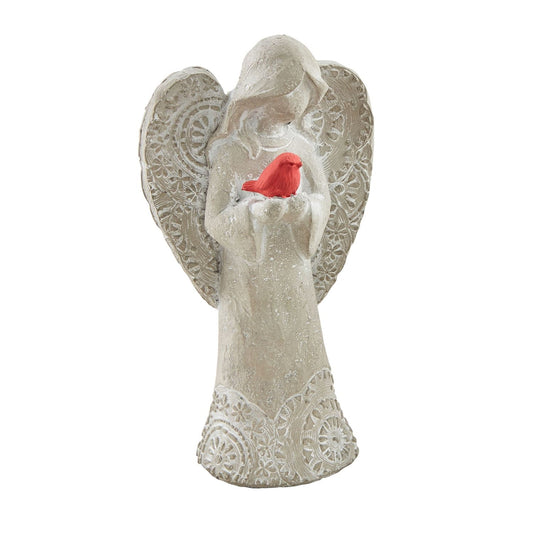 Concrete Garden Angel - Cardinal