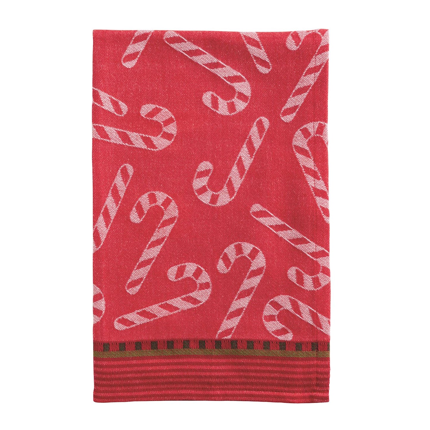 Candy Cane Jacquard Towel