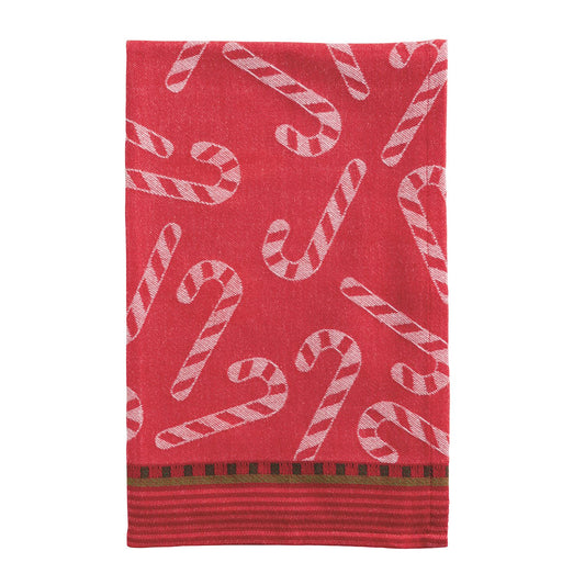 Candy Cane Jacquard Towel