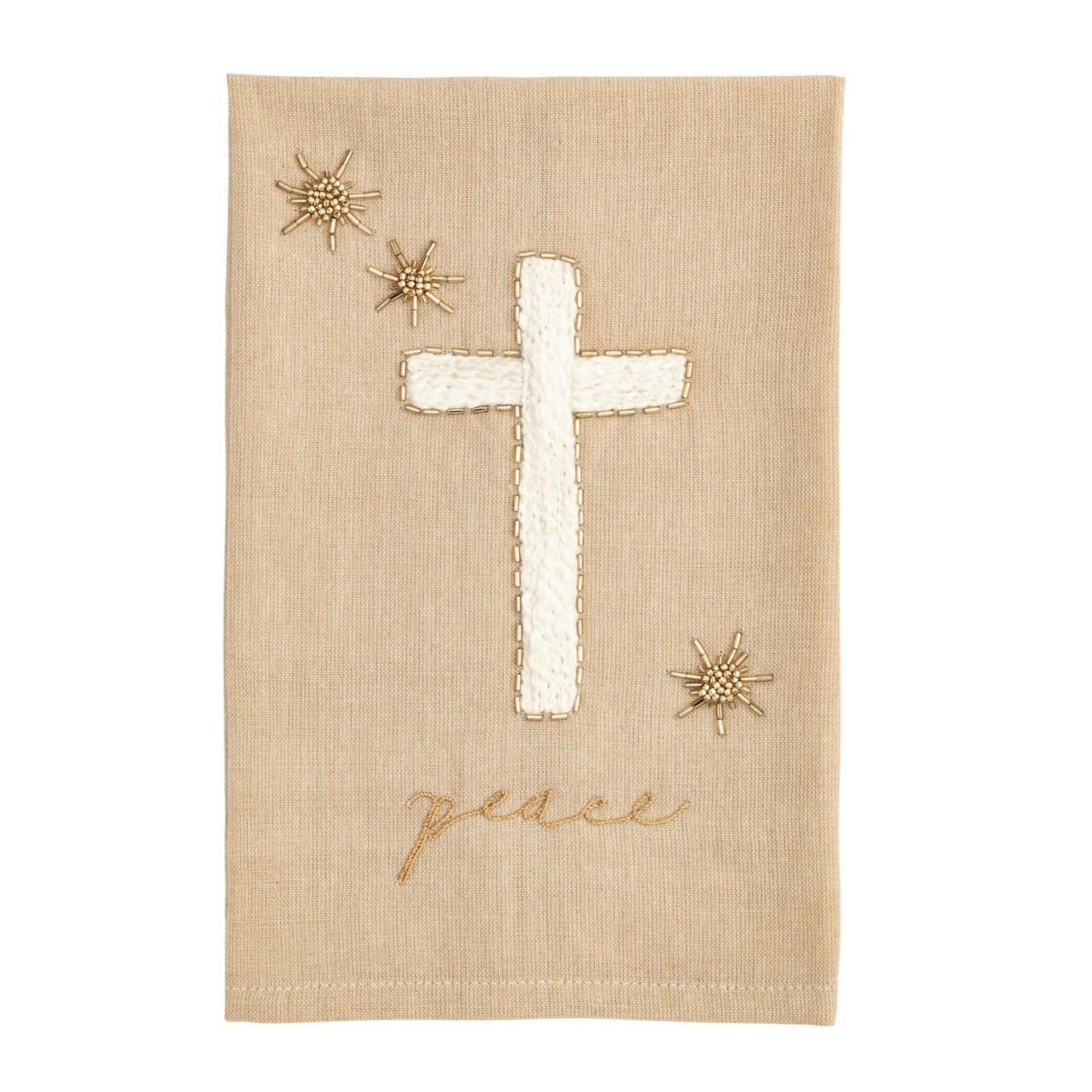 Peace Embroidered Towel