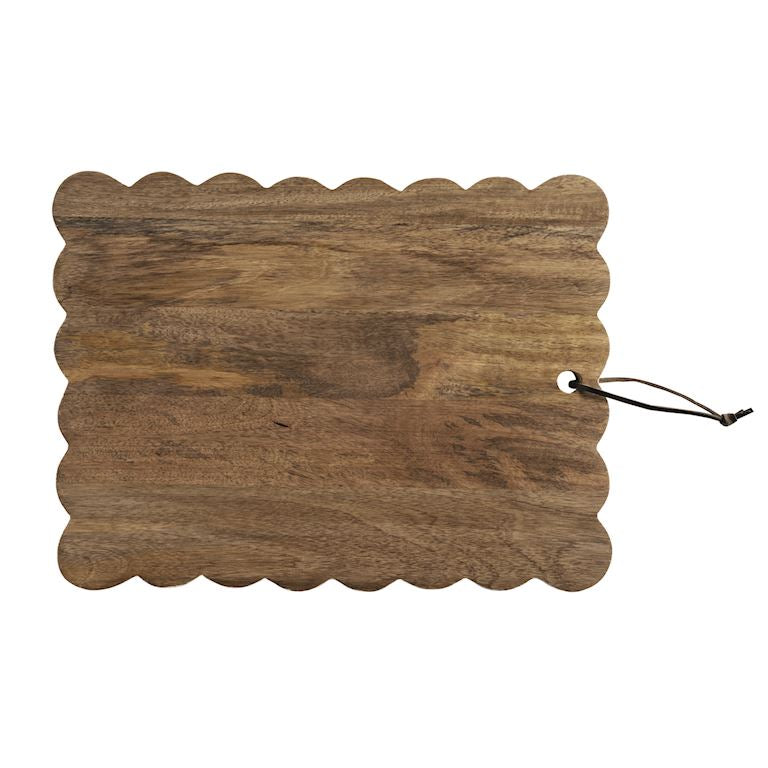 Scalloped Wood Serving Board