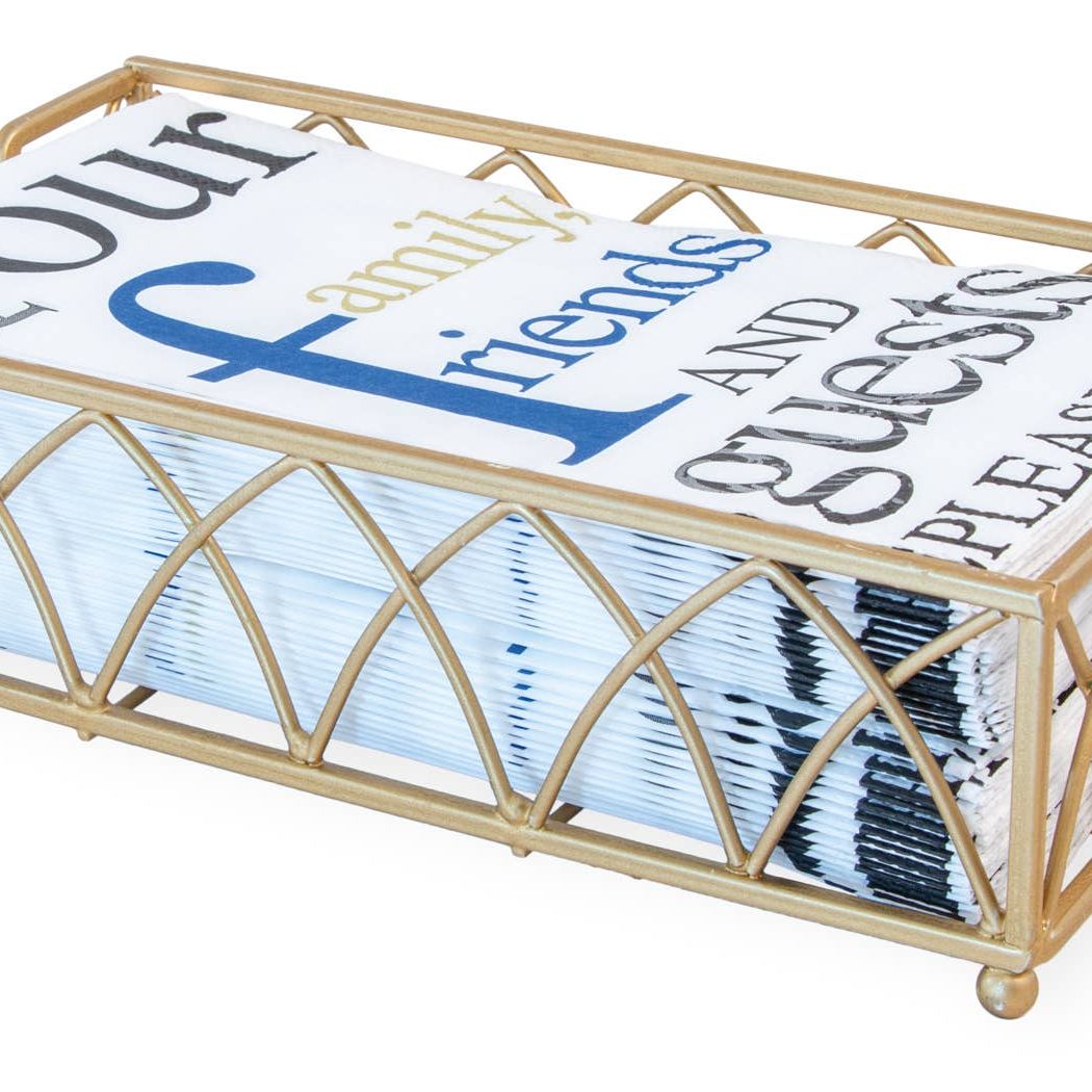 Matte Gold Towel Caddy