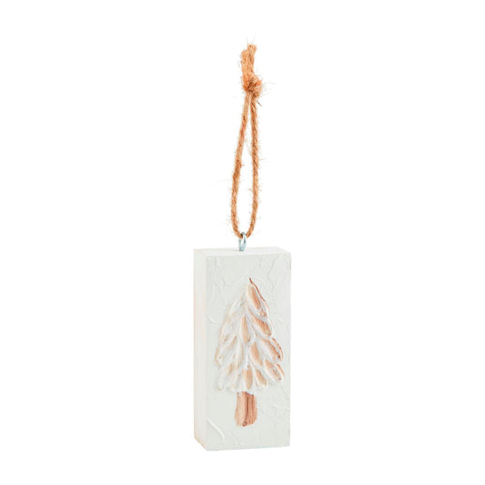 Tree White Ornament