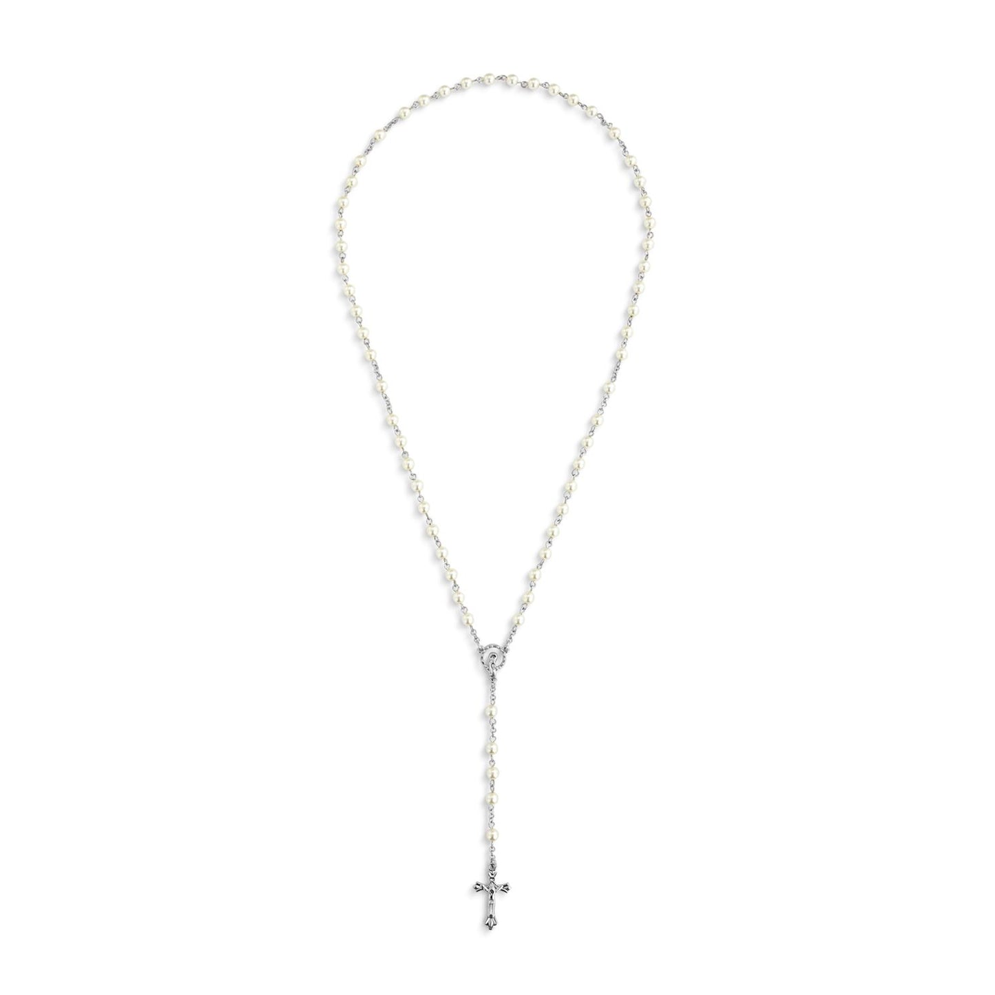 Pearl Rosary + Pouch