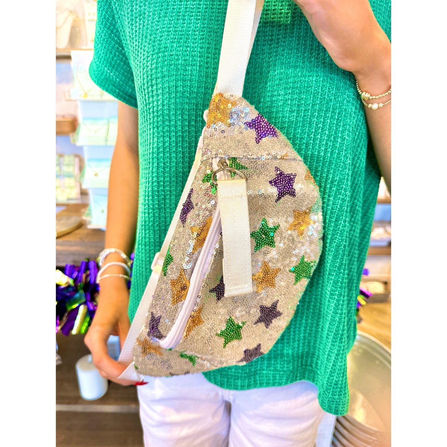 Sequin Star Fanny Pack