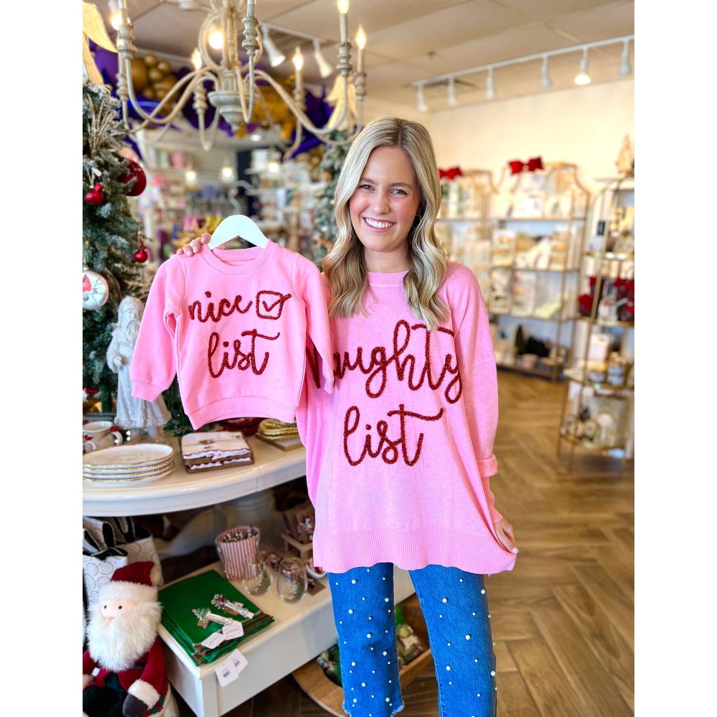 Nice List Tinsel Sweatshirt