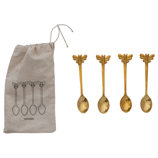Brass Bee Spoon