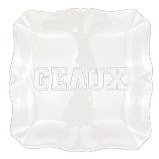 Geaux Embossed Platter