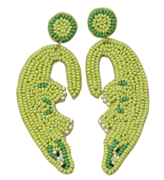 Alligator Beaded Earrings