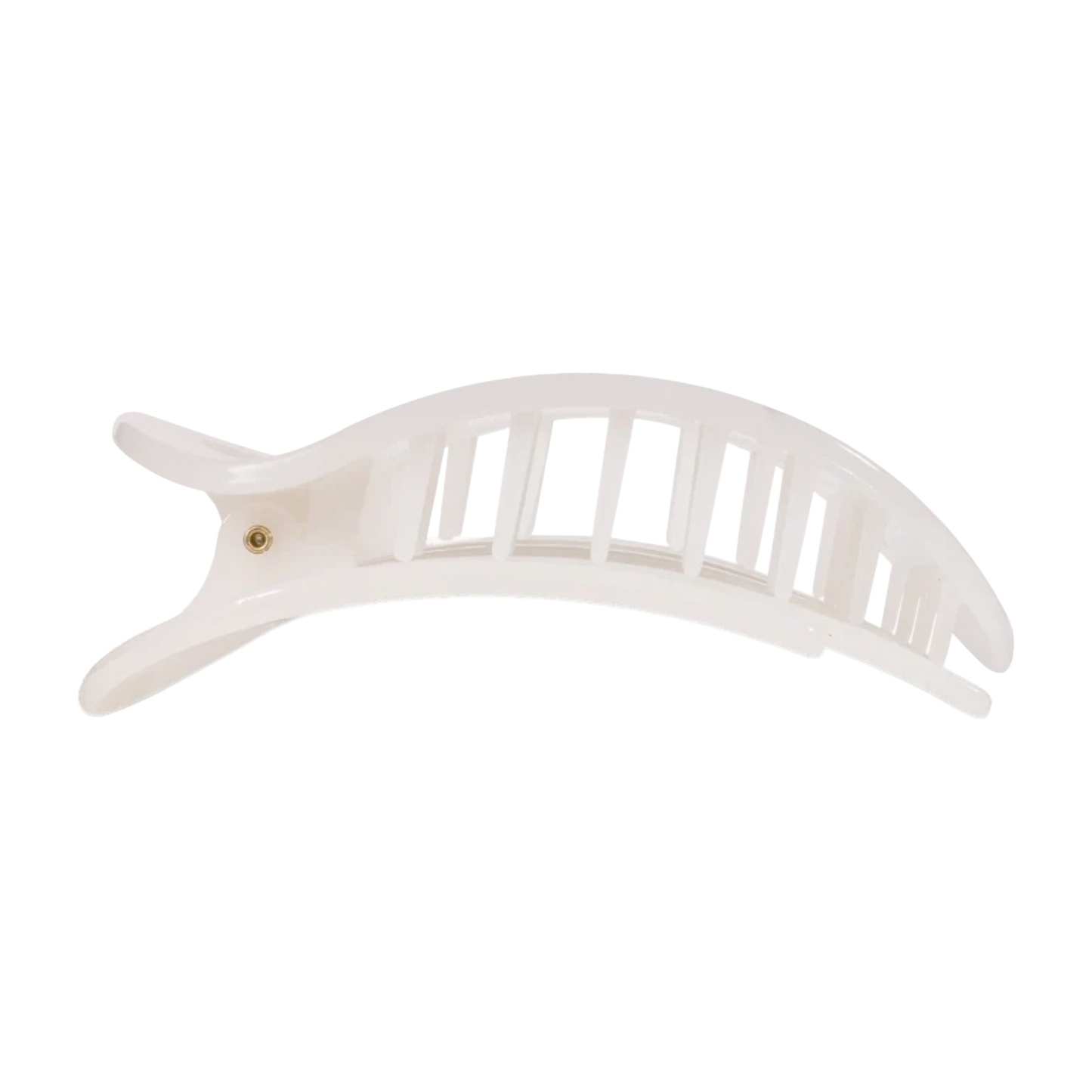 Coconut White Flat Clip: Medium