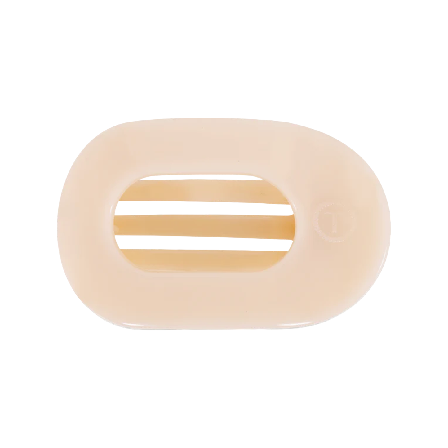 Almond Beige Flat Clip: Small