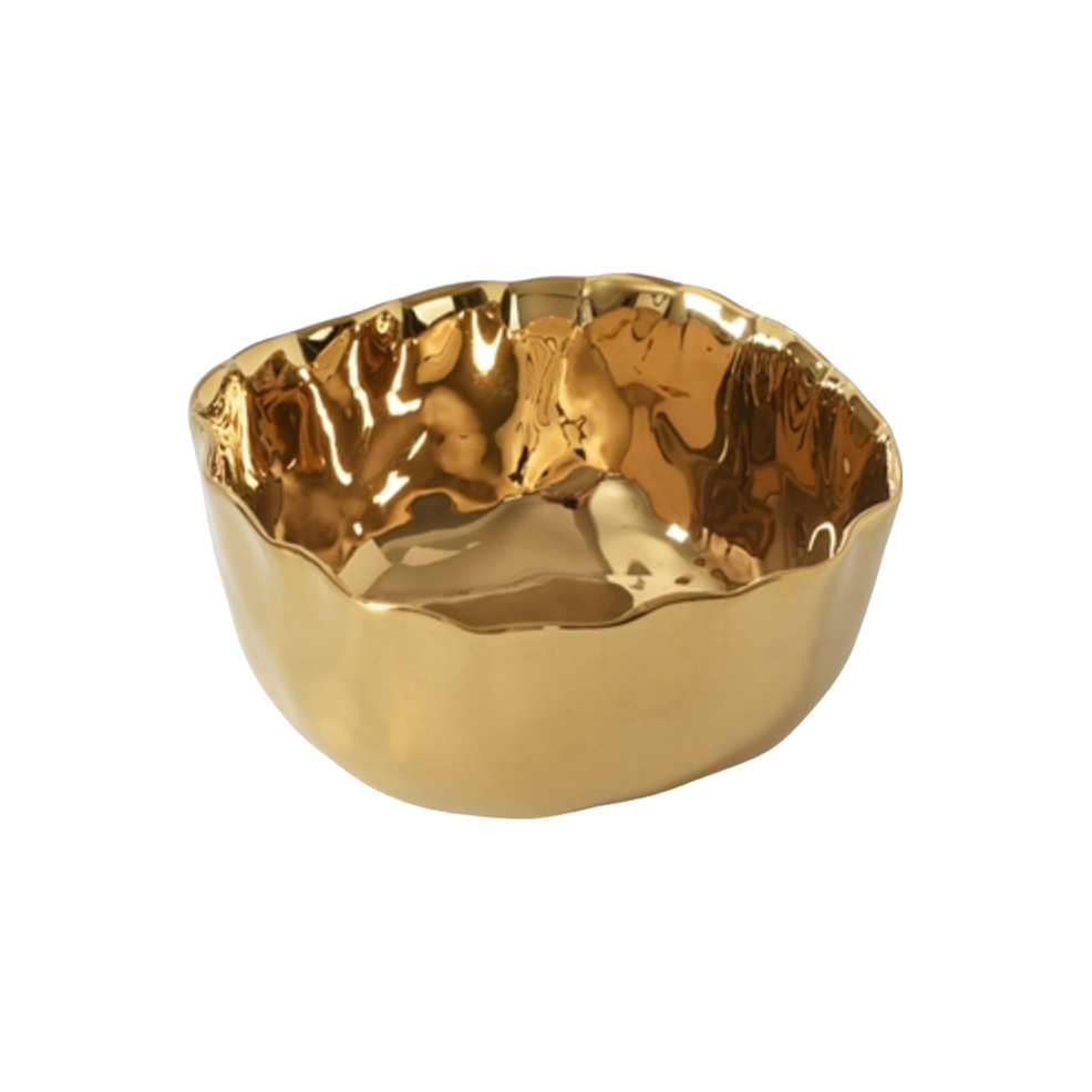Portofino - Gold Snack Bowl
