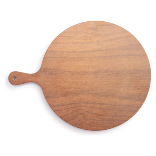 13" Round Melamine Board - Brown