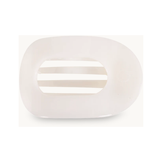 Coconut White Flat Clip: Large