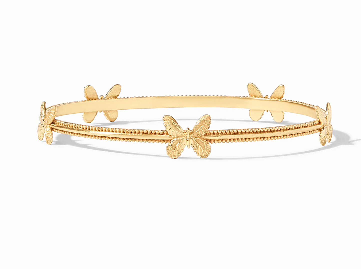 Butterfly Bangle - Gold - Med