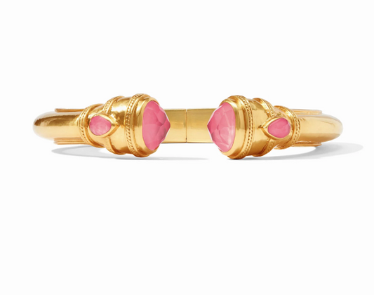 Cannes Demi Cuff - Iridescent Peony Pink - OS