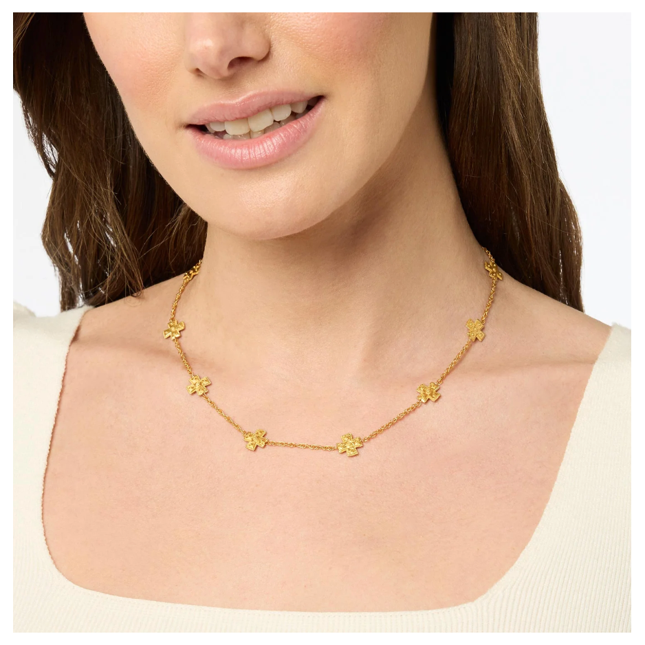 Malta Canterbury Delicate Station Necklace - Gold - OS