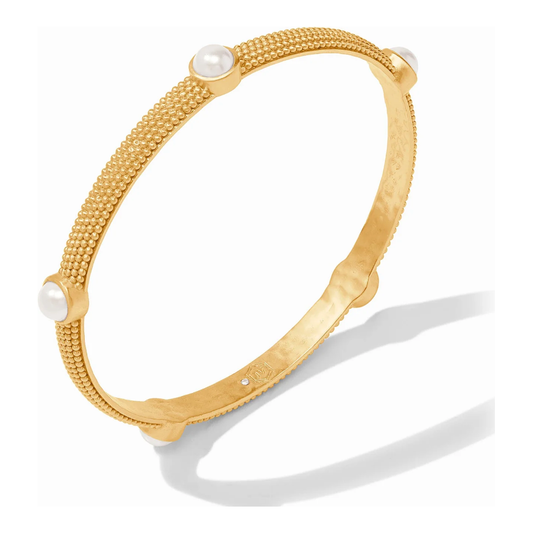 Cabochon Bangle - Pearl - M