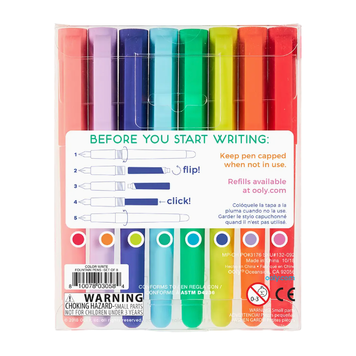 Color Write Fountain Pens