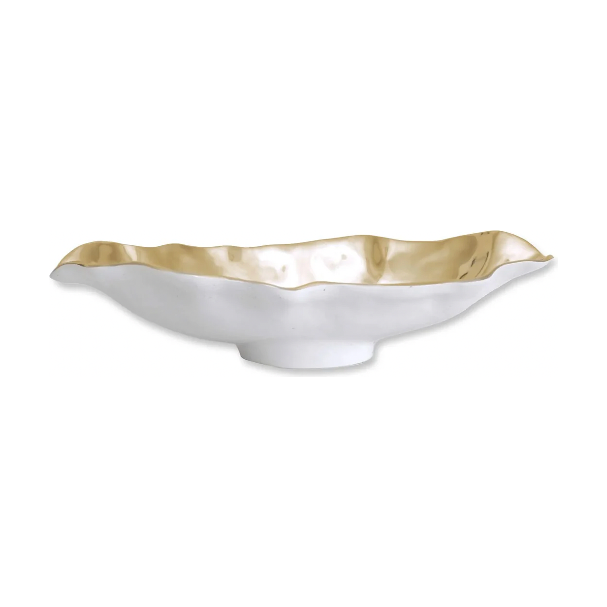 Beatriz Ball: Thanni Maia Long Oval Bowl - Medium - Gold
