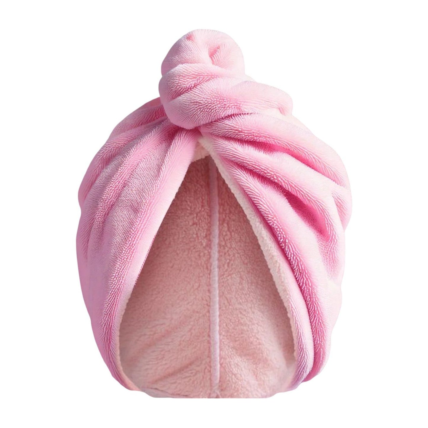 Pink Towel Hair Wrap