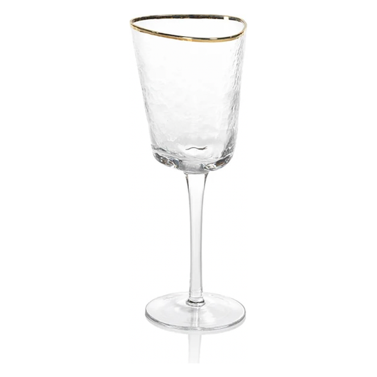 Aperitivo Wine Glass w/ Gold Rim