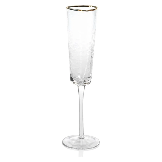 Aperitivo Flute w/ Gold Rim