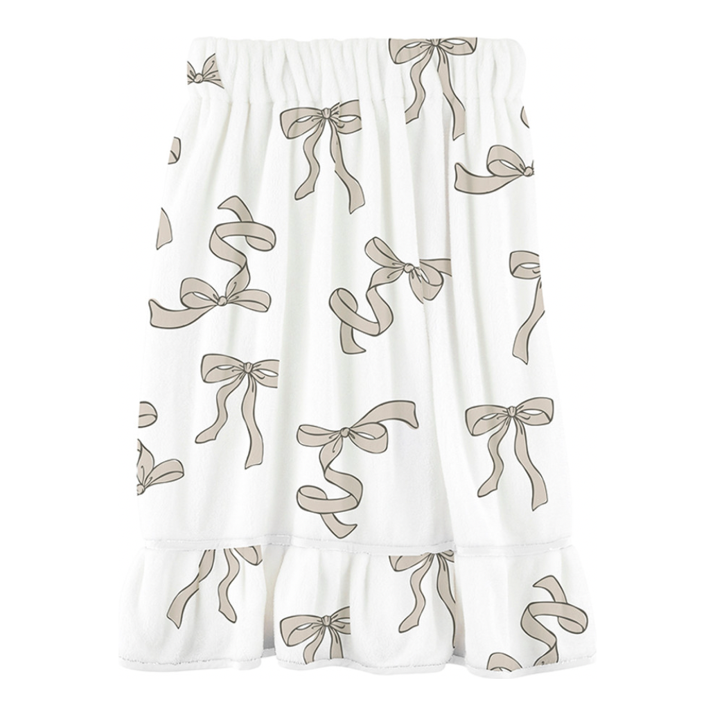 Spa Wrap: Tan Bows