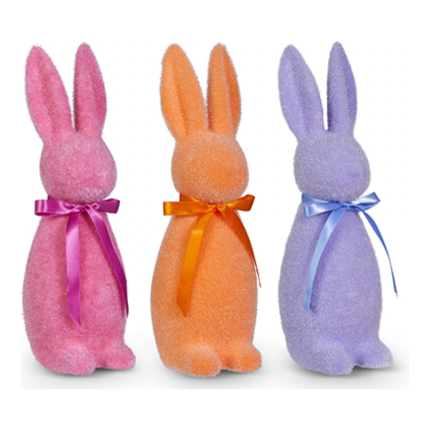 12" Sherbet Flocked Bunny: