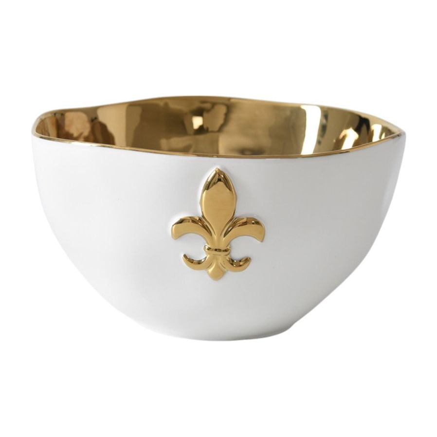 Fleur de Lis Large Serving Bowl