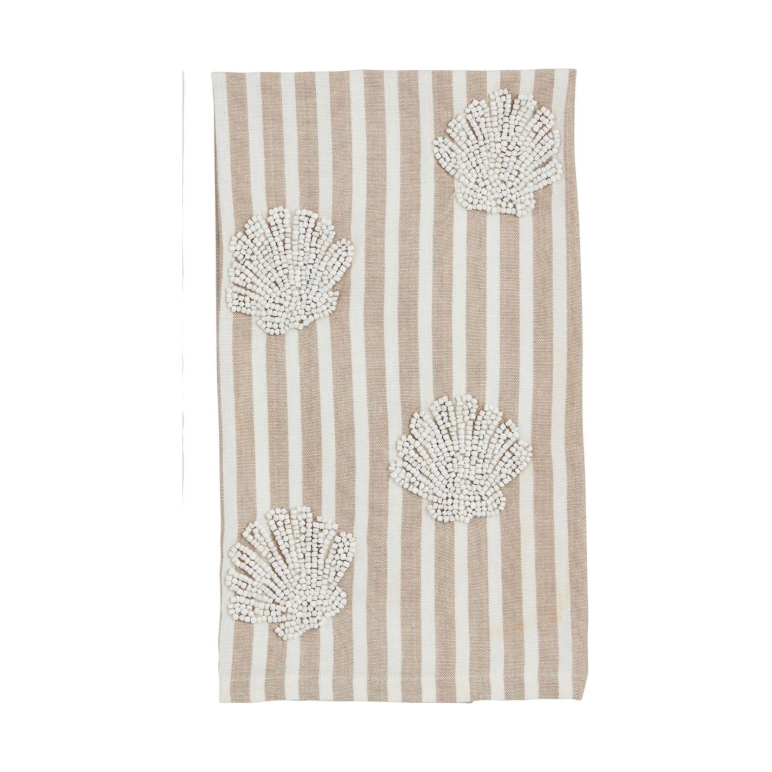 Shell Beaded Towel