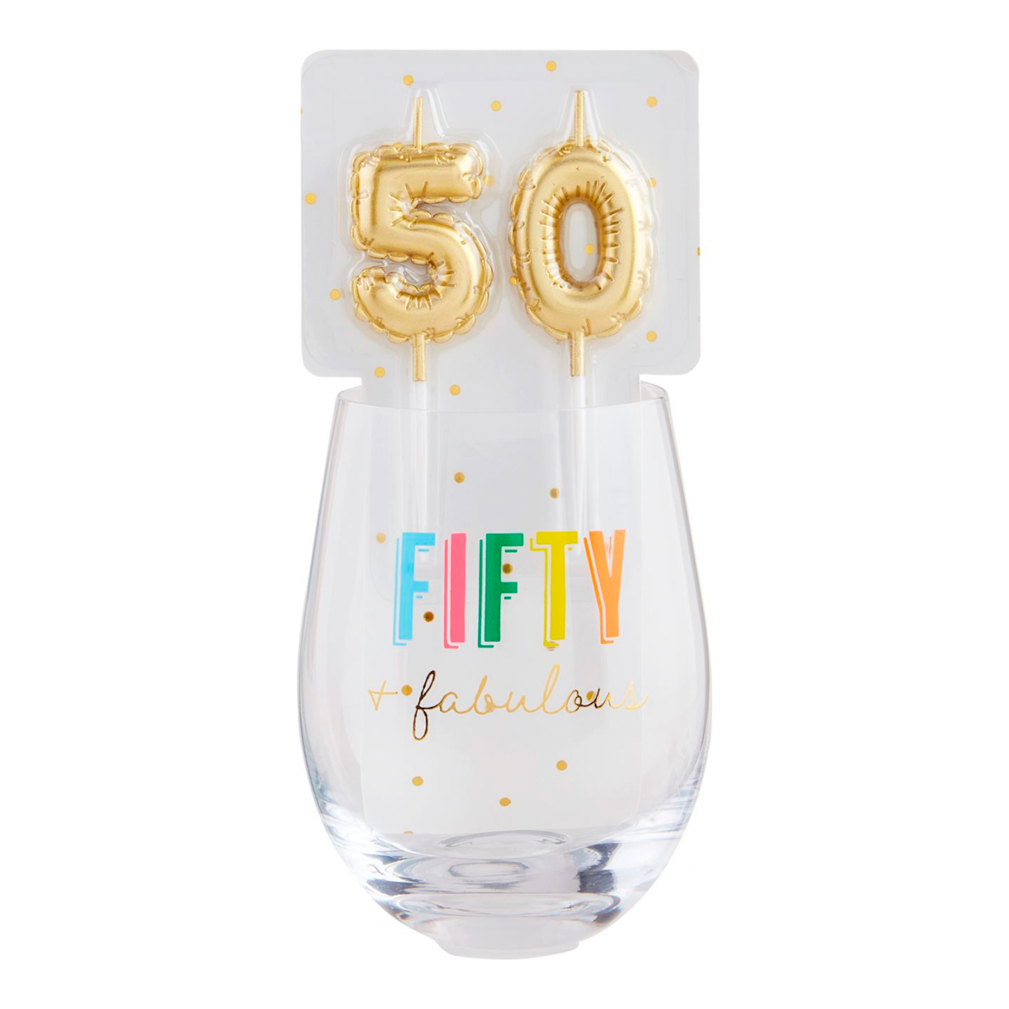 50 Candle + Wine Set