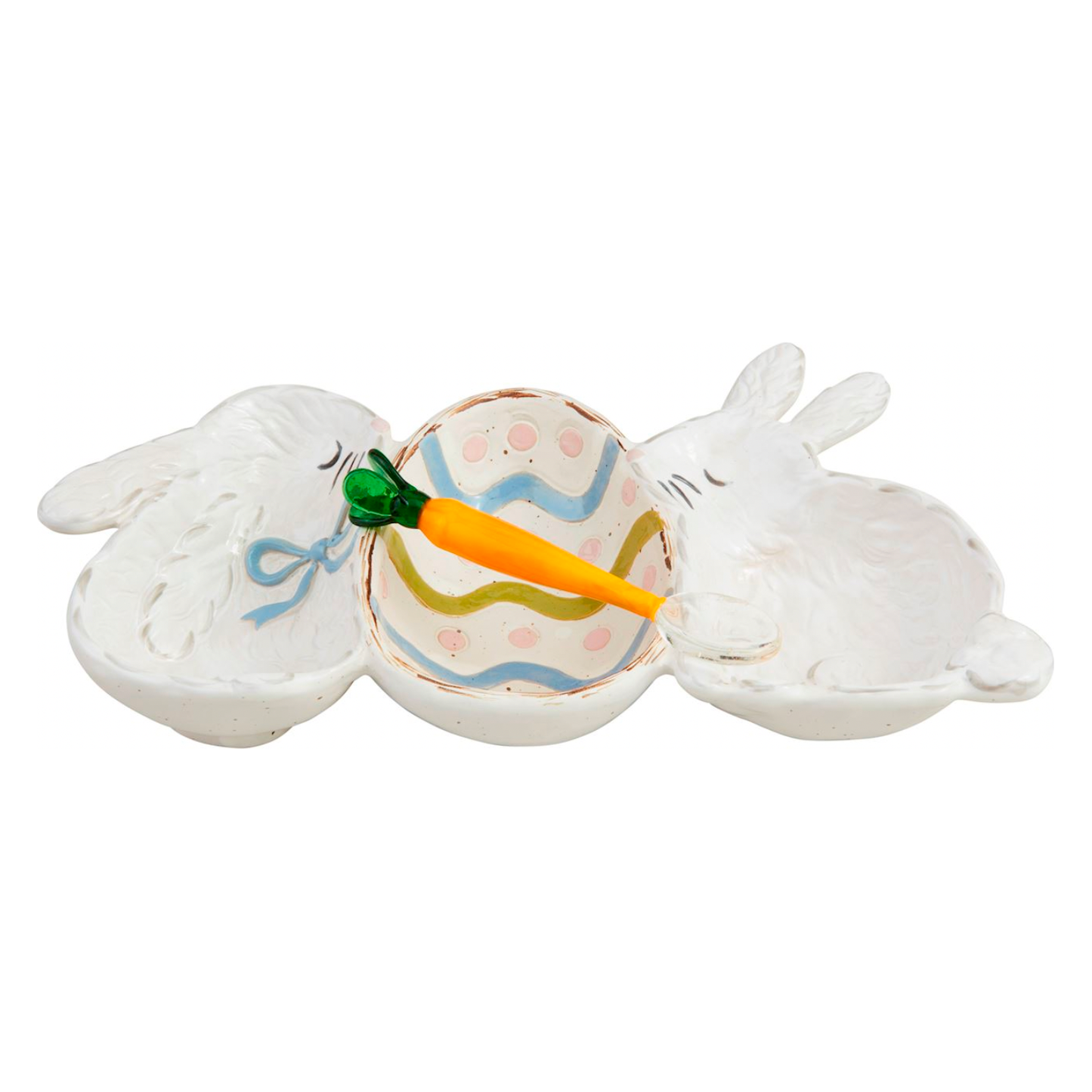 Bunny Triple Tidbit Dish