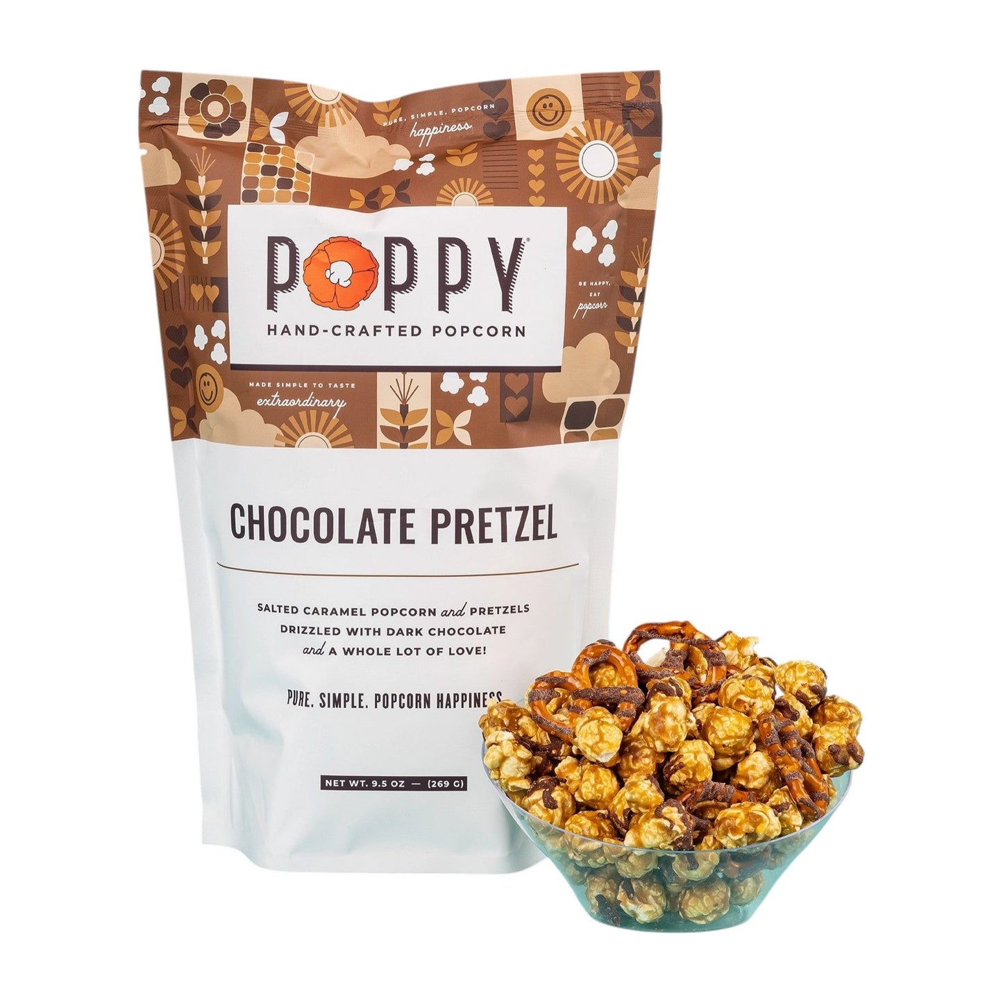 Dark Chocolate Pretzel Popcorn
