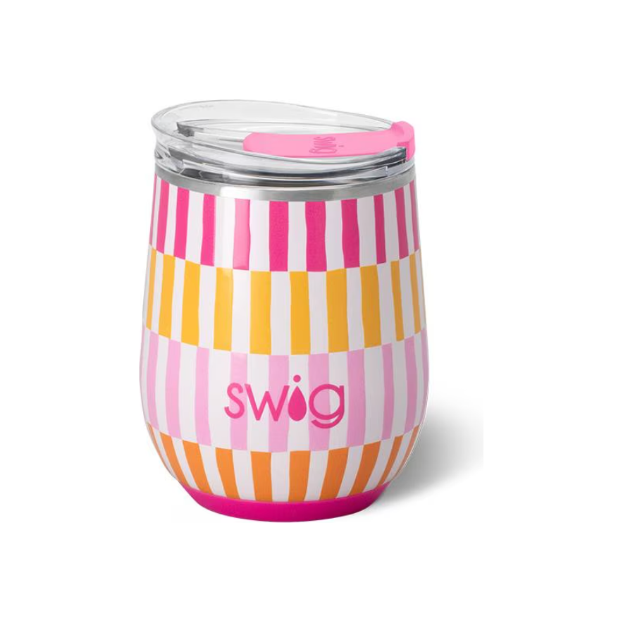 Sherbet Stripe - Stemless Wine
