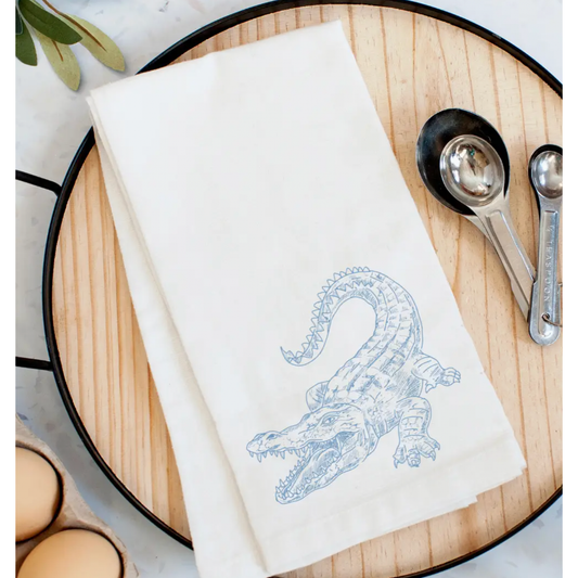 Chinoiserie Alligator Towel