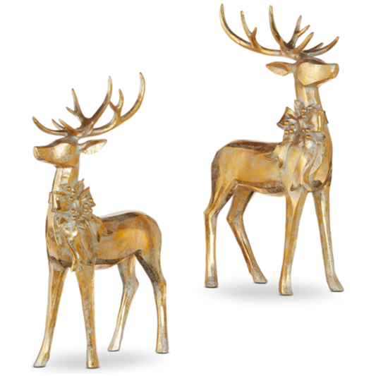 Aged Gold Deer w/ Bow