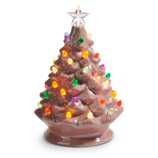 Vintage Pink Lighted Tree