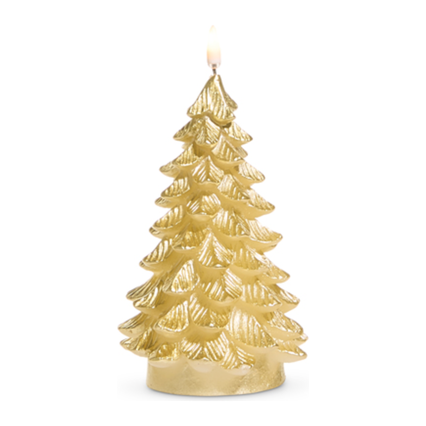 6" Gold Tree Candle - Flameless