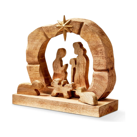 Carved Nativity Scene