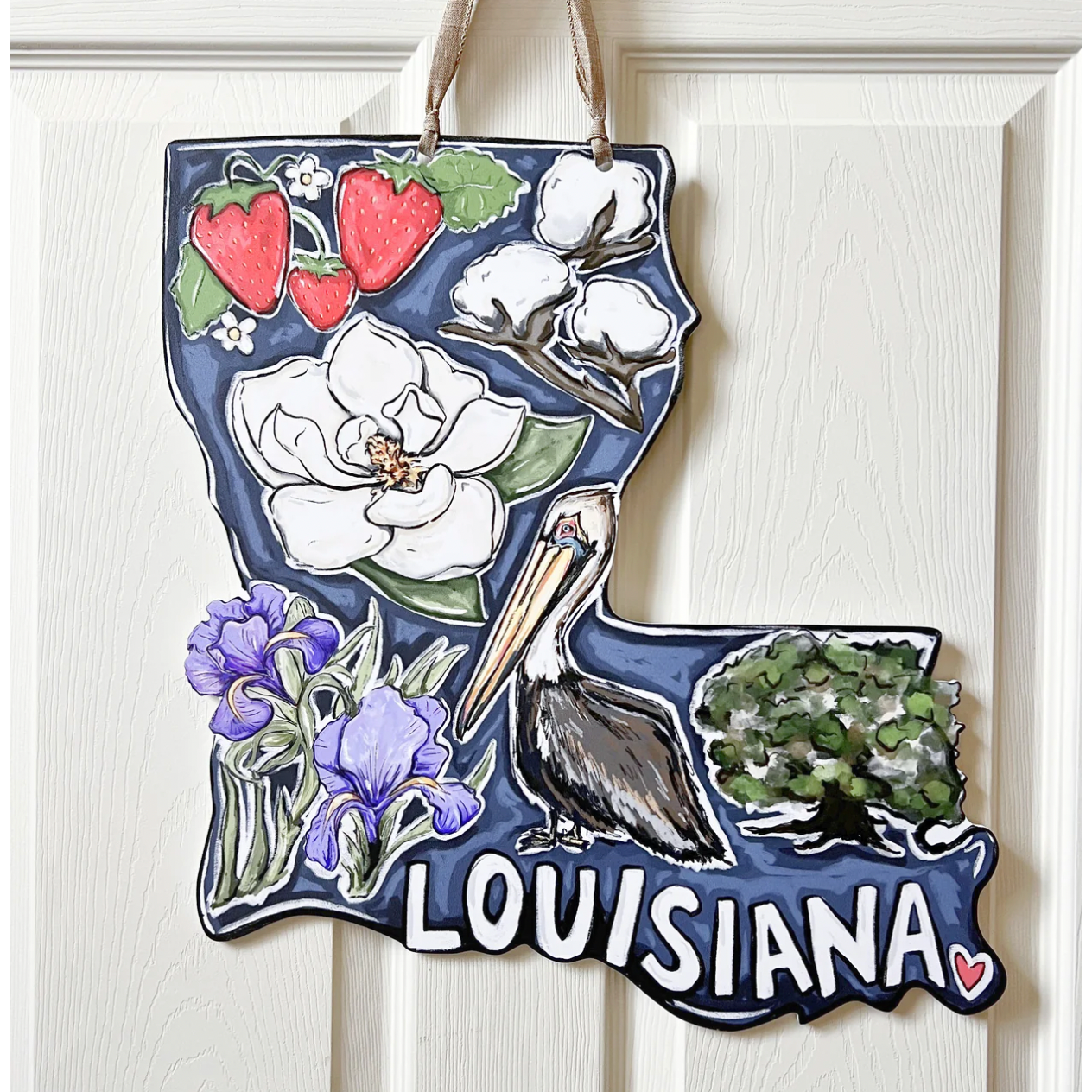Louisiana State Favorites Door Hanger