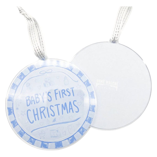 Baby's First - Blue Acrylic Ornament