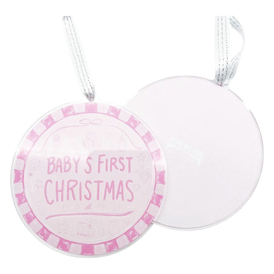 Baby's First - Pink Acrylic Ornament